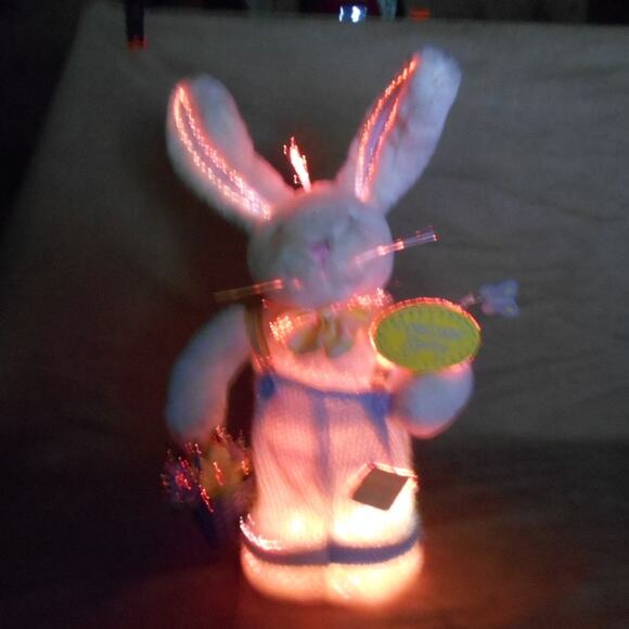 2004 Skippie Fiber Optic Bunny Welcome Spring Avon Easter Rabbit - Picture 10 of 11